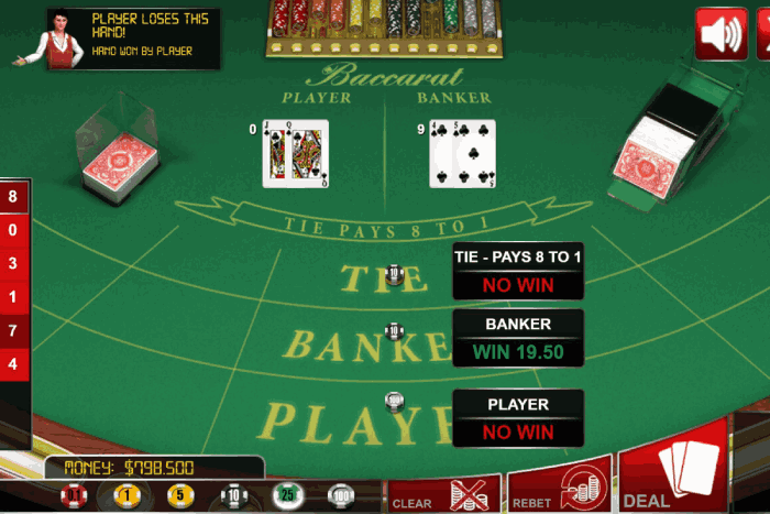 luật chơi baccarat online